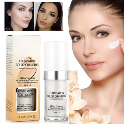 Fond de teint pour peau mature à changement de couleur | DERMOTINT