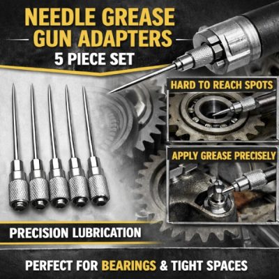 Embout à aiguille pour pompe à graisse (5 pièces) | GREASRA