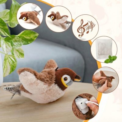 Jouet interactif d’oiseau battant des ailes | CHIRRCAT