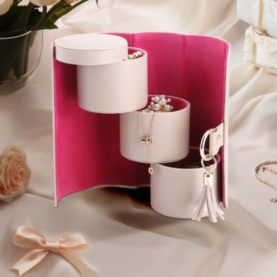 Organisateur de bijoux de voyage - 3 Niveaux, Doublure en Velours | LAYERLY