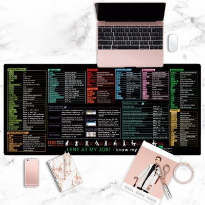 Tapis de bureau imprimé de raccourcis | SMARTIPAD