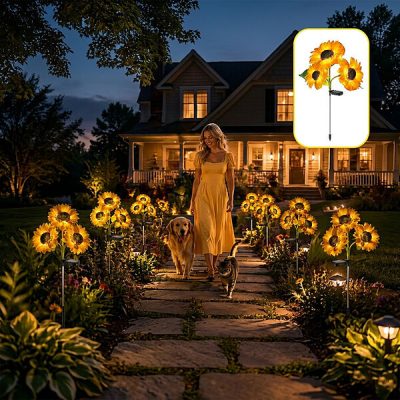 Belles lampes solaires tournesol (2 pcs) | SOLAFLORA