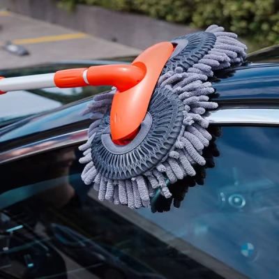 Brosse télescopique à double tête pour le lavage de voiture | LONGWASH